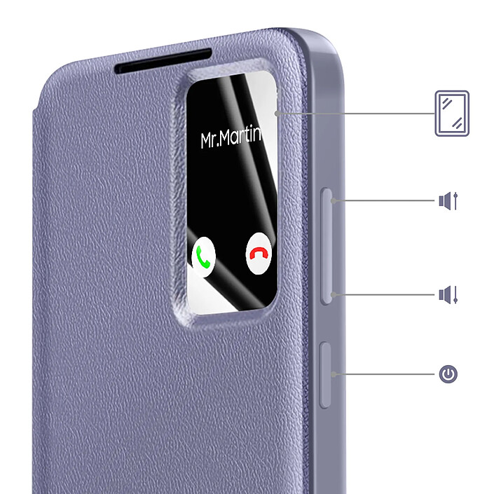 Avis Avizar Étui pour Galaxy S25 FE avec Fenêtre Smart View et Porte-carte