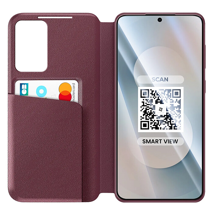 Avizar Étui pour Galaxy S25 FE avec Fenêtre Smart View et Porte-carte pas cher