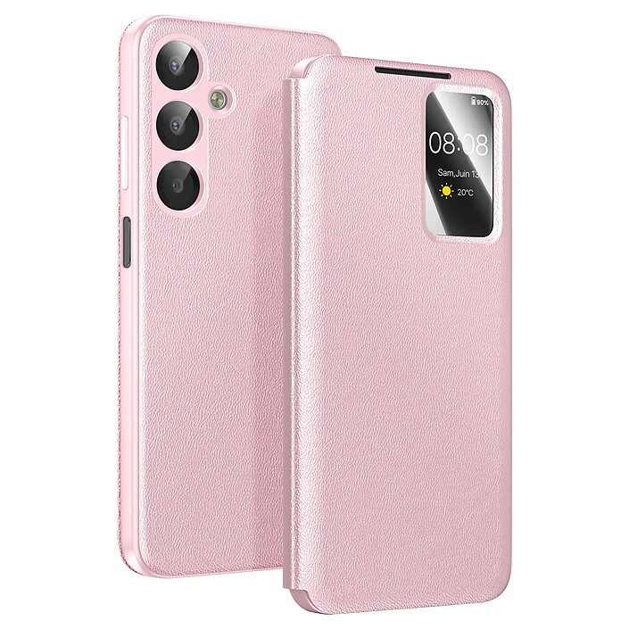 Avizar Étui pour Galaxy A17 avec Fenêtre Smart View et Porte-carte