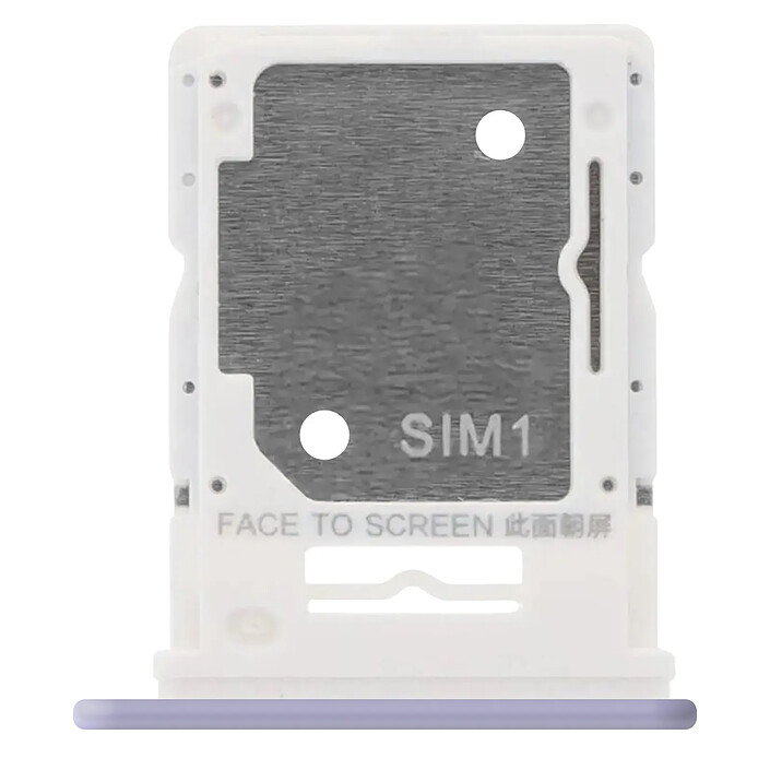 Clappio Tiroir SIM Compatible Redmi Note 14 5G Emplacement Hybride Nano SIM ou Micro SD Violet