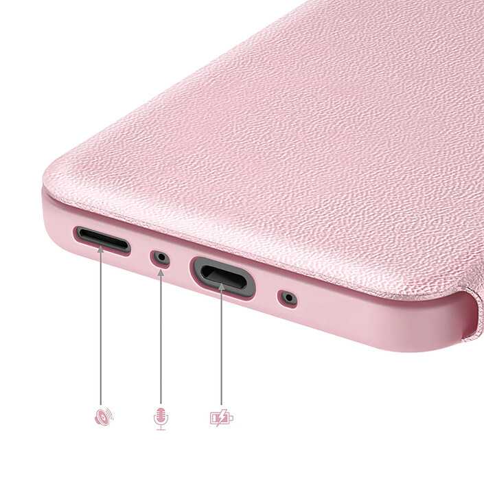 Acheter Avizar Étui pour Galaxy A37 avec Fenêtre Smart View et Porte-carte Rose