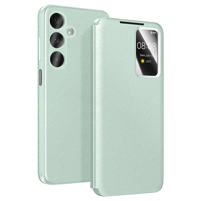 Avizar Étui pour Galaxy A37 avec Fenêtre Smart View et Porte-carte