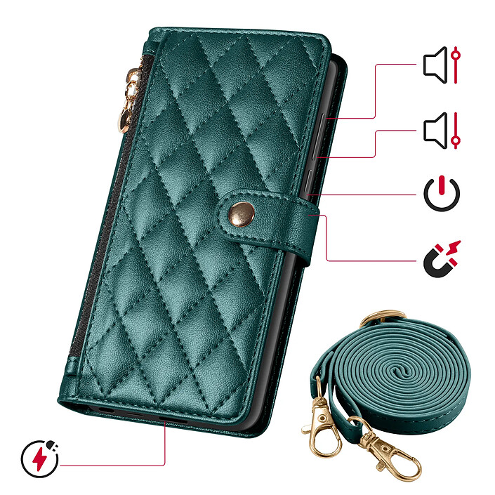 Acheter Avizar Étui Bandoulière pour Galaxy S26 Ultra avec Pochette Zippée et Support Vidéo
