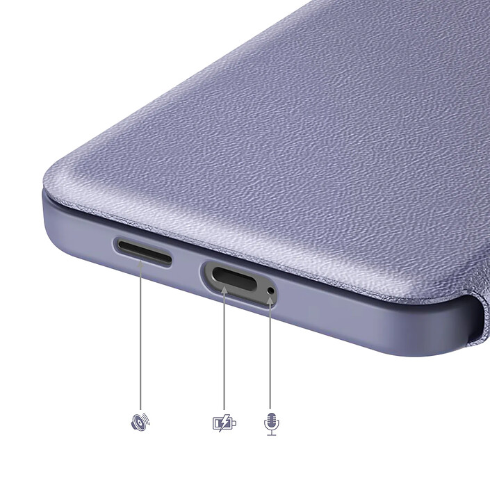 Acheter Avizar Étui pour Galaxy S25 FE avec Fenêtre Smart View et Porte-carte