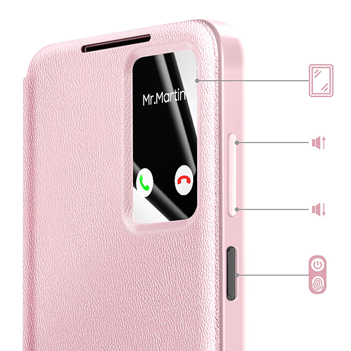 Avis Avizar Étui pour Galaxy A17 avec Fenêtre Smart View et Porte-carte