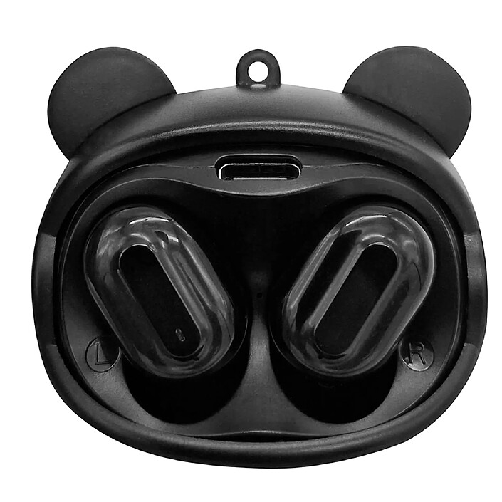 YELLO KOKO Écouteurs sans Fil TWS Moody avec 3 Têtes Geek Interchangeable Noir