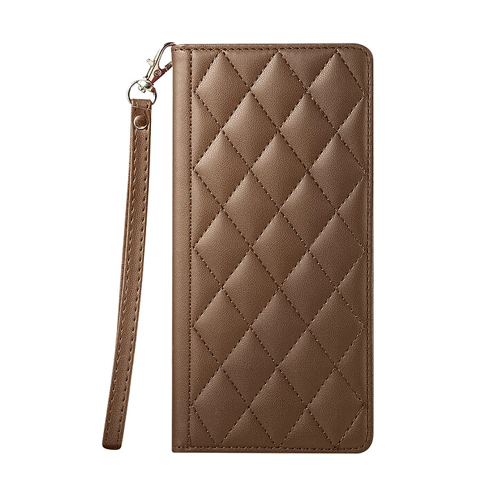 Avizar Étui Portefeuille RFID pour Galaxy S26 avec Support Vidéo et Dragonne Amovible Marron