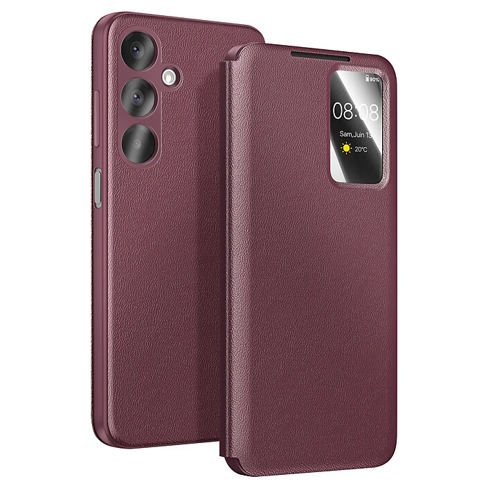 Avizar Étui pour Galaxy A37 avec Fenêtre Smart View et Porte-carte