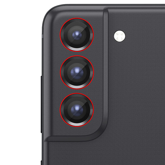 Avis Clappio Lentilles Caméra Arrière Compatible Galaxy S21 FE Réparation Verre Capteur Photo