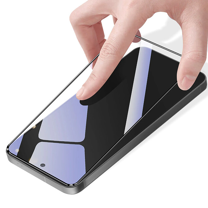 Amorus Verre Trempé pour Galaxy S26 Ultra Antichoc et Anti-rayures Bords Biseautés 2.5D Noir transparent pas cher