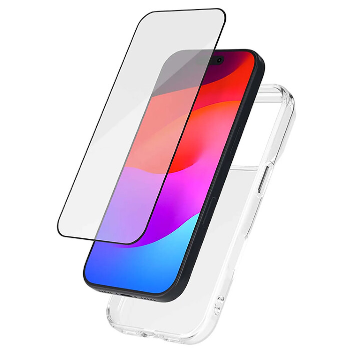 BigBen Connected Pack 2 en 1 Coque et Verre Trempé iPhone 17 Pro Antichoc Ultra Souple Transparent