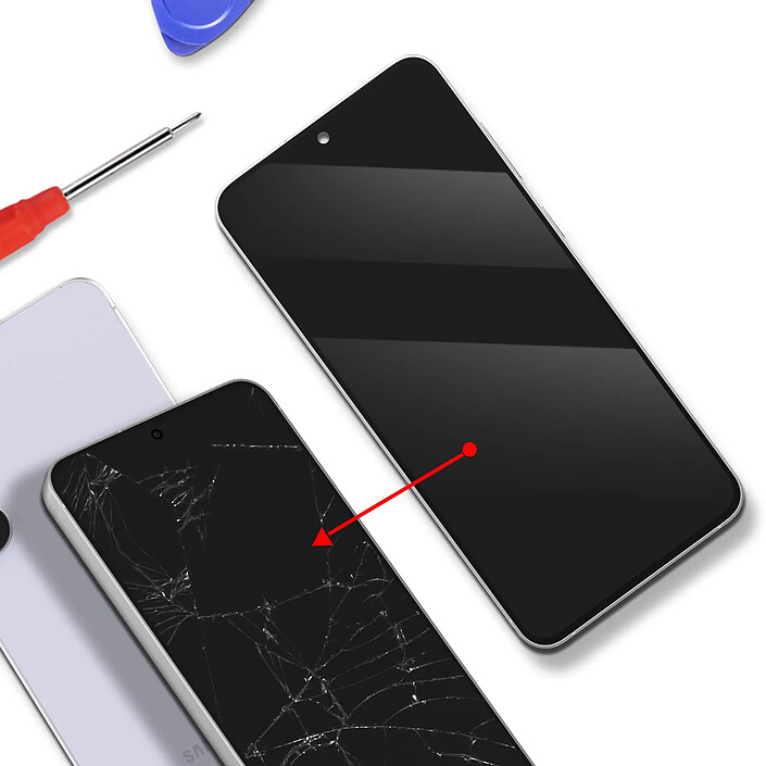 Acheter Clappio Écran Complet Compatible Galaxy S25 FE Dalle LCD avec Châssis
