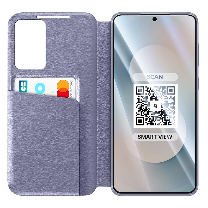 Avizar Étui pour Galaxy S25 FE avec Fenêtre Smart View et Porte-carte pas cher