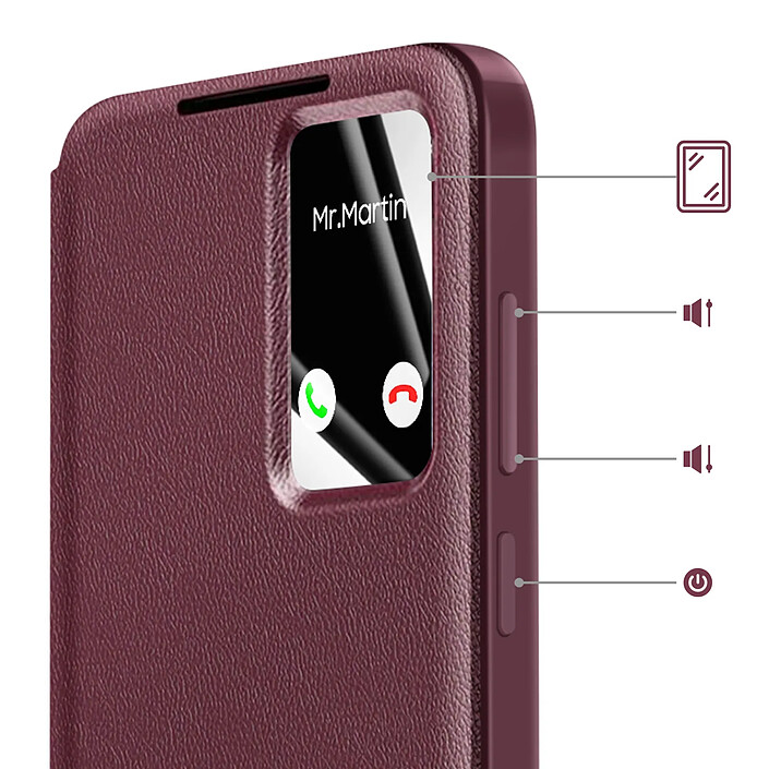 Avis Avizar Étui pour Galaxy S25 FE avec Fenêtre Smart View et Porte-carte