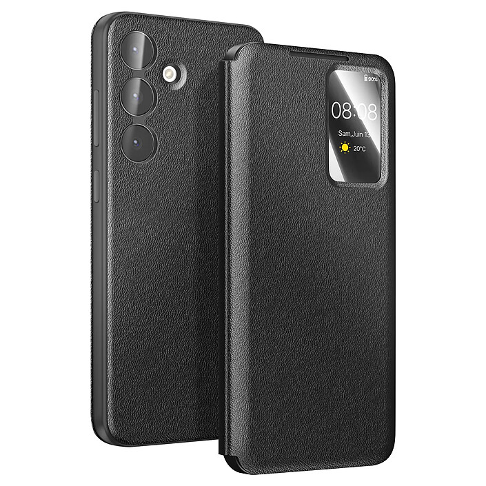 Avizar Étui pour Galaxy S25 FE avec Fenêtre Smart View et Porte-carte