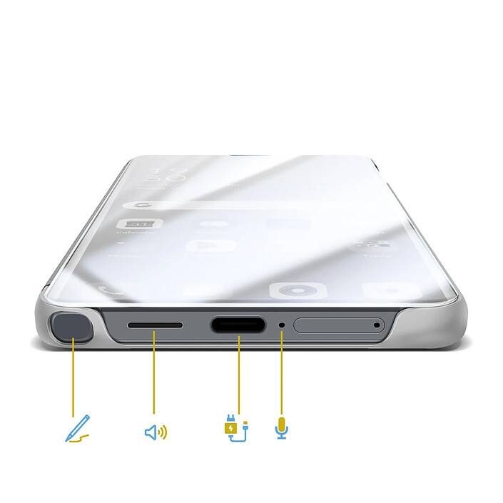 Avizar Étui de Protection pour Galaxy S26 Ultra Clear View avec Support Vidéo pas cher