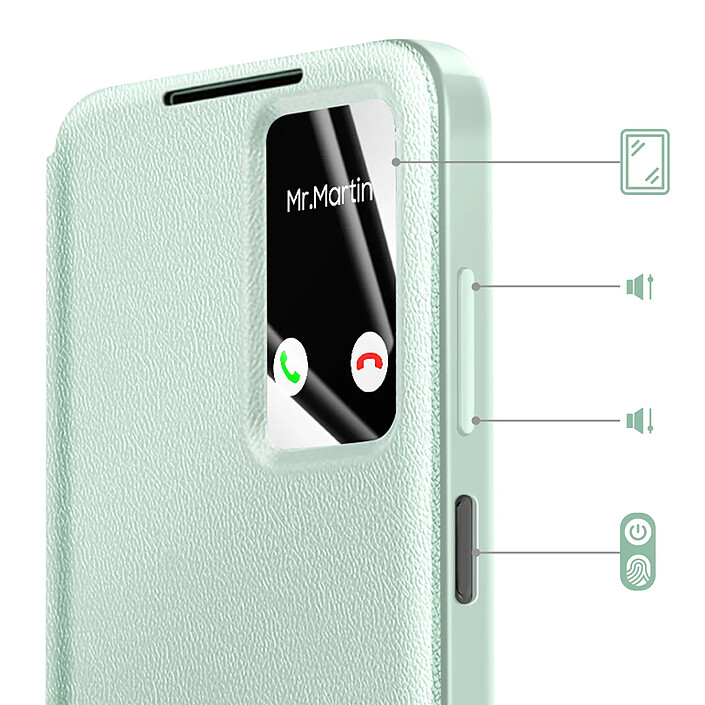 Avis Avizar Étui pour Galaxy A17 avec Fenêtre Smart View et Porte-carte
