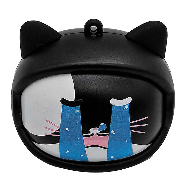 YELLO KOKO Écouteurs sans Fil TWS Moody avec 3 Visages de Chats Interchangeable Noir