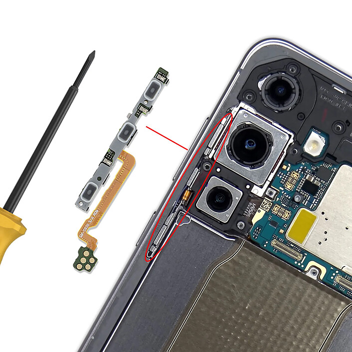 Avis Clappio Nappe Bouton Power et Volume de Remplacement pour Galaxy S25 FE