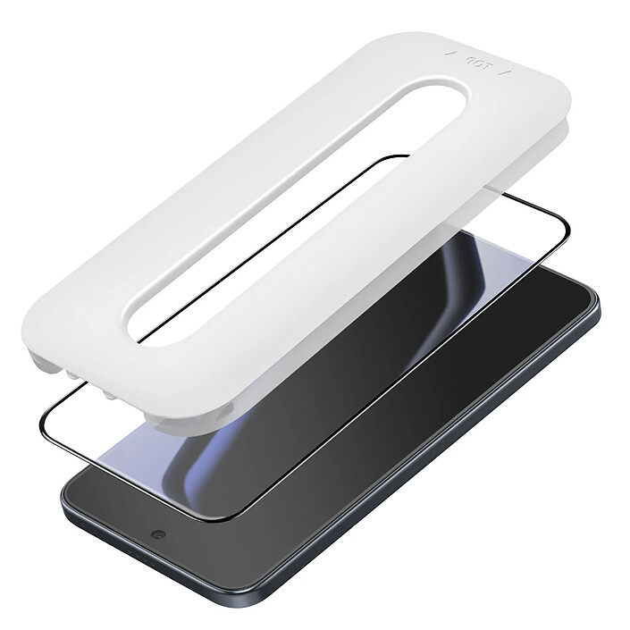 iMak Verre Trempé pour Honor Magic 8 Lite Compatible Ultrasonique avec Applicateur Noir transparent pas cher