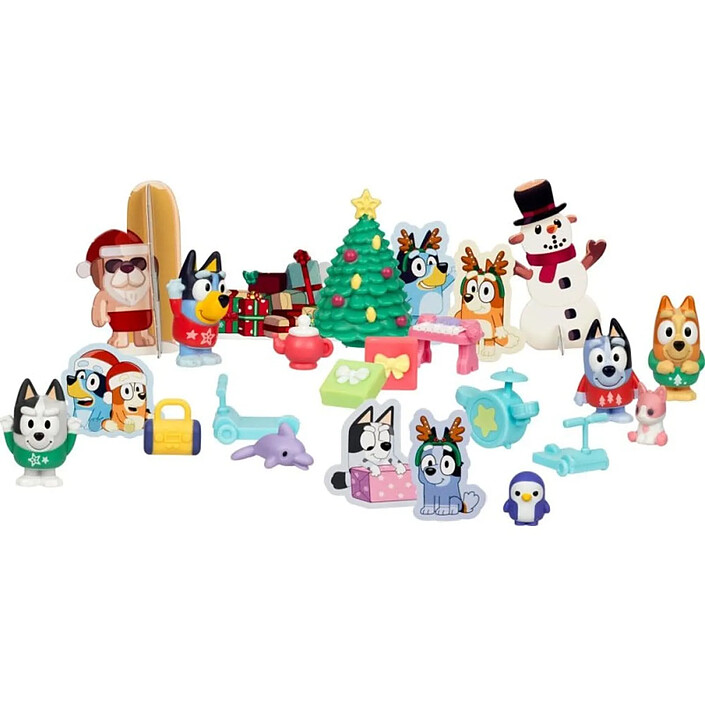 Bluey - Calendrier de l'avent Mini-Figurines Bluey pas cher