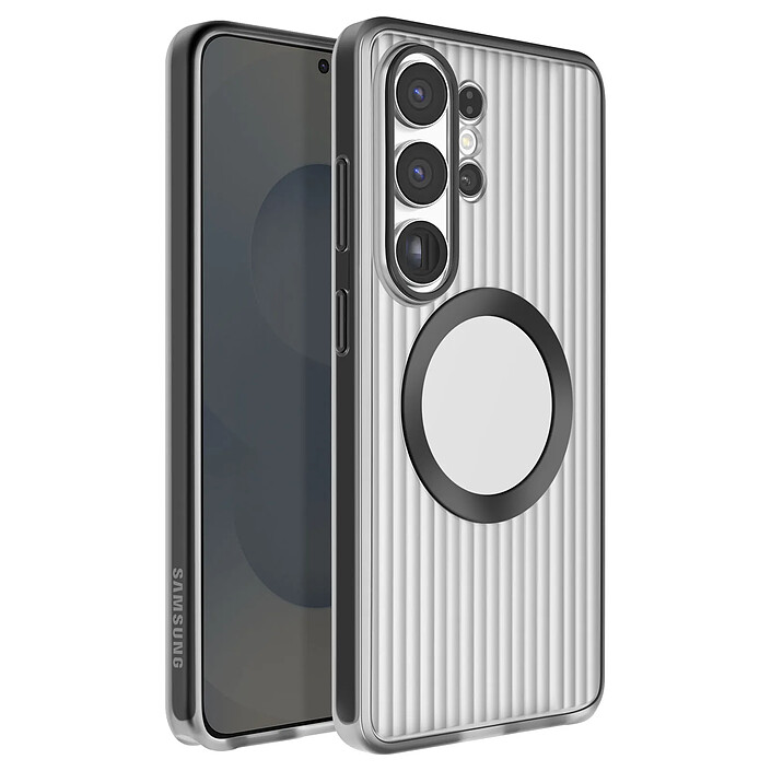 Samsung Coque MagSafe pour Galaxy S26 Ultra Protection Hybride Robuste Angles Renforcés Noir