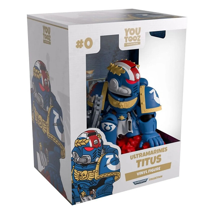 Warhammer 40k Space Marine 2 - Figurine Ultramarines Titus 10 cm pas cher