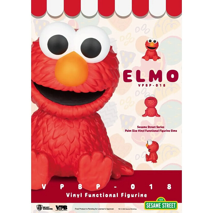 1, Rue Sésame - Tirelire Piggy Bank Elmo 12 cm pas cher