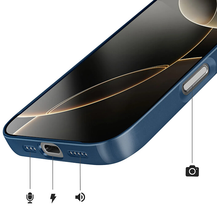 Avizar Coque MagSafe pour iPhone 16 Pro Rigide avec Verre Protection Caméra pas cher