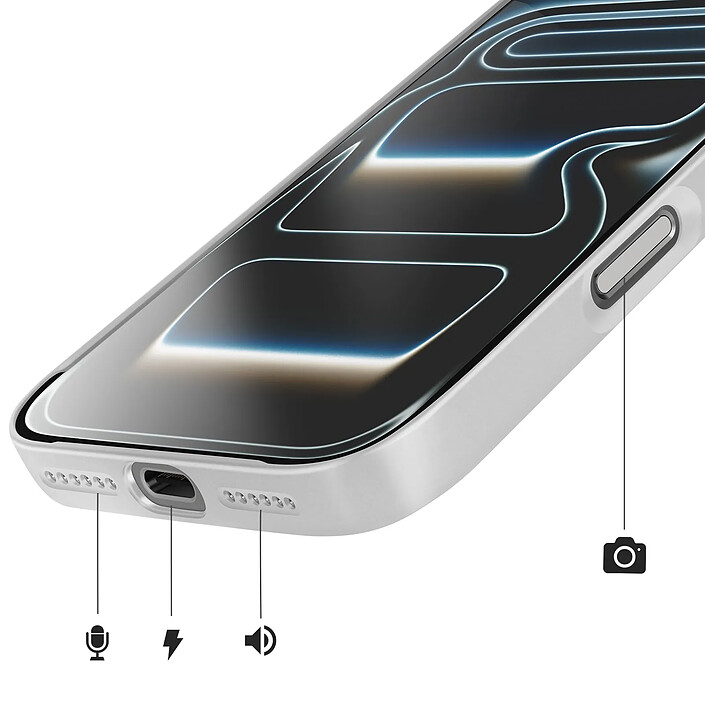 Avizar Coque MagSafe pour iPhone 17 Pro Rigide avec Verre Protection Caméra pas cher