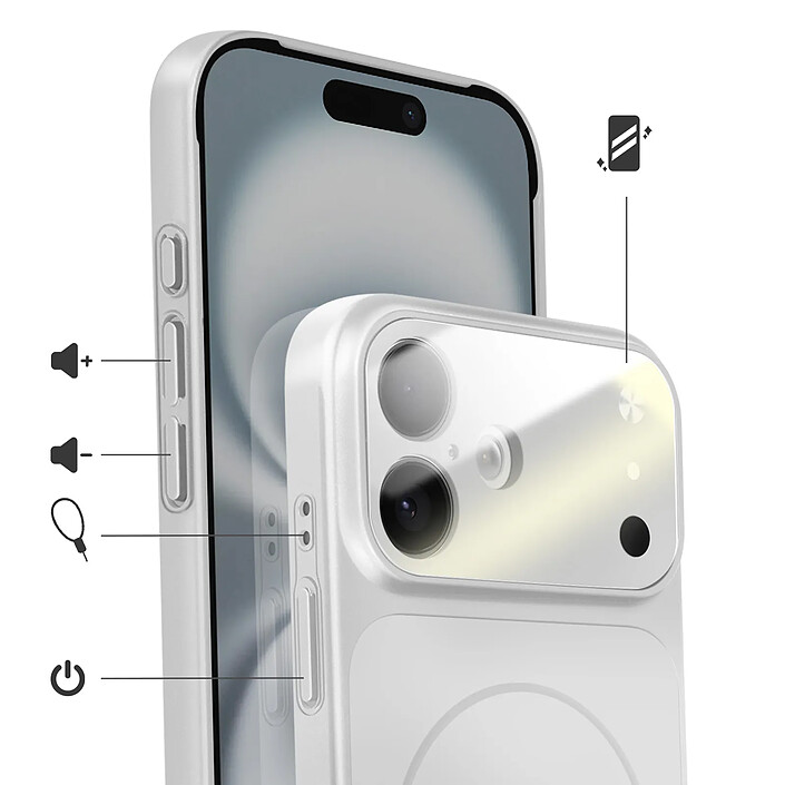Avis Avizar Coque MagSafe pour iPhone 16 Rigide avec Verre Protection Caméra