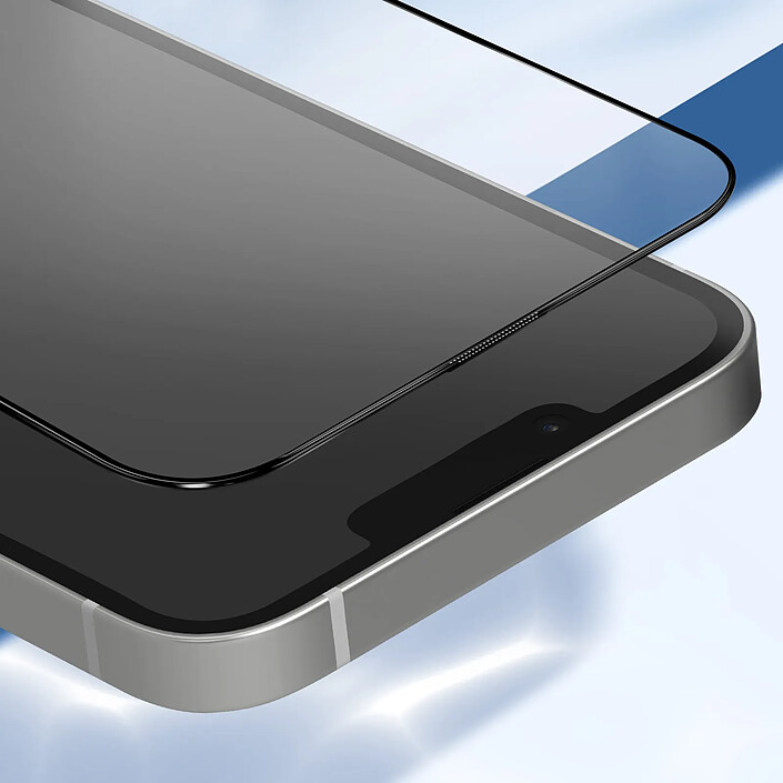 Acheter Protection d'Écran pour iPhone 17e en Verre trempé avec Bords Biseauté 2.5D Noir transparent