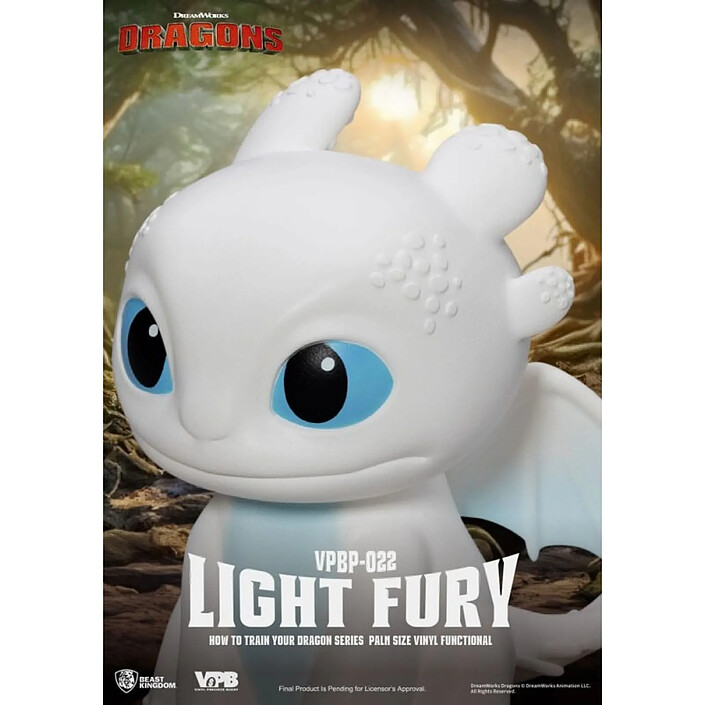 Dragons - Tirelire Piggy Bank Light Fury 12 cm pas cher
