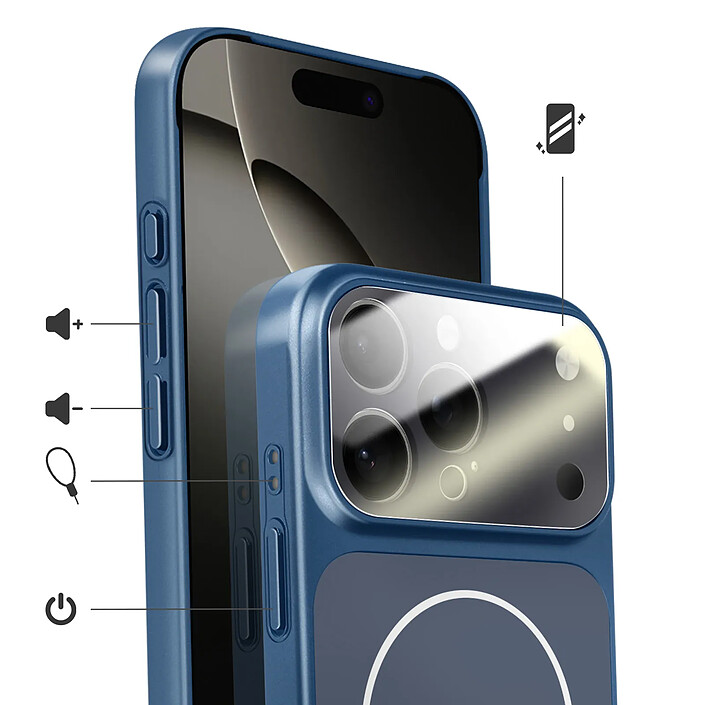 Avis Avizar Coque MagSafe pour iPhone 16 Pro Rigide avec Verre Protection Caméra