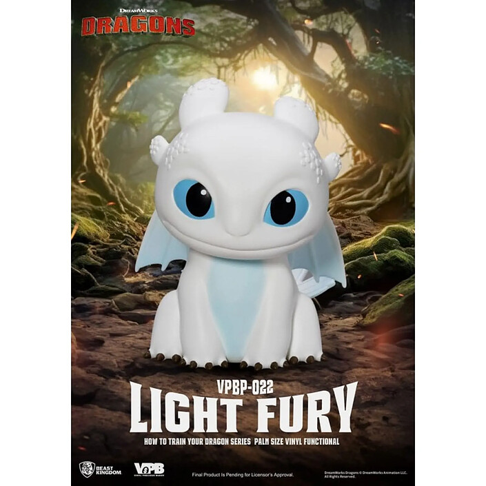 Dragons - Tirelire Piggy Bank Light Fury 12 cm