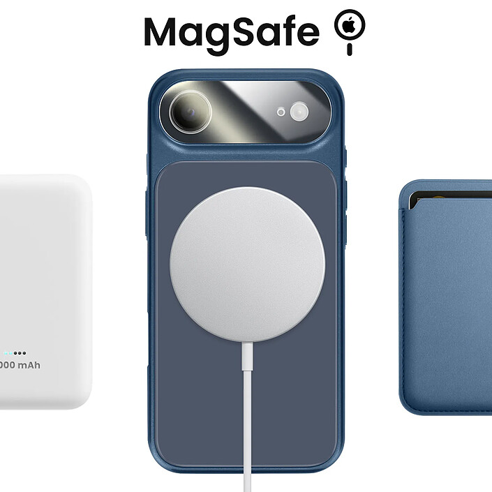 Acheter Avizar Coque MagSafe pour iPhone Air Rigide avec Verre Protection Caméra Bleu nuit