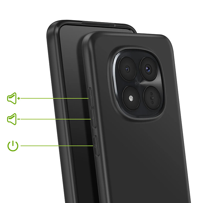 Avis Mayaxess Coque pour Redmi Note 15 Pro Plus 5G en Silicone Souple Antichocs Noir