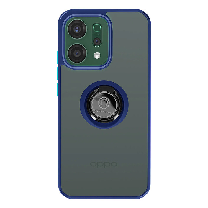 Avizar Coque pour Oppo Reno 14 avec Support Anneau et Fixation Magnétique Bleu