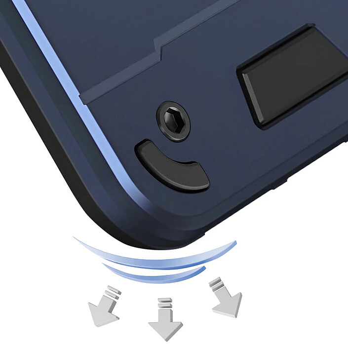 Avizar Coque pour Redmi Note 15 Pro Plus avec Anneau Magnétique Bleu pas cher