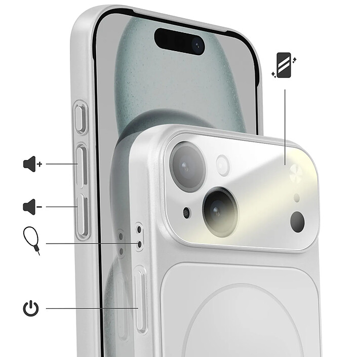 Avis Avizar Coque MagSafe pour iPhone 15 Rigide avec Verre Protection Caméra
