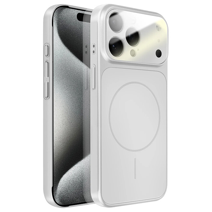 Avizar Coque MagSafe pour iPhone 15 Pro Max Rigide avec Verre Protection Caméra
