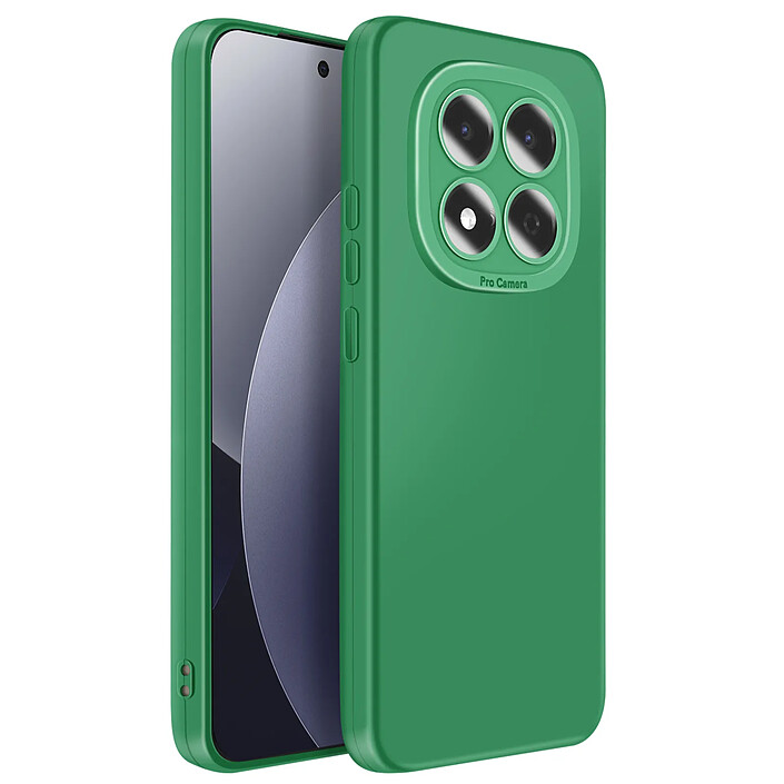 Avizar Coque pour Xiaomi Redmi Note 15 Pro 4G en Silicone avec Bord Caméra Surélevé Vert