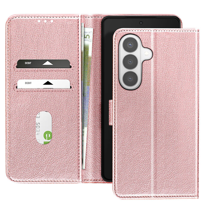 Avizar Étui Portefeuille pour Galaxy S26 Série Chesterfield Grainé Fonction Stand