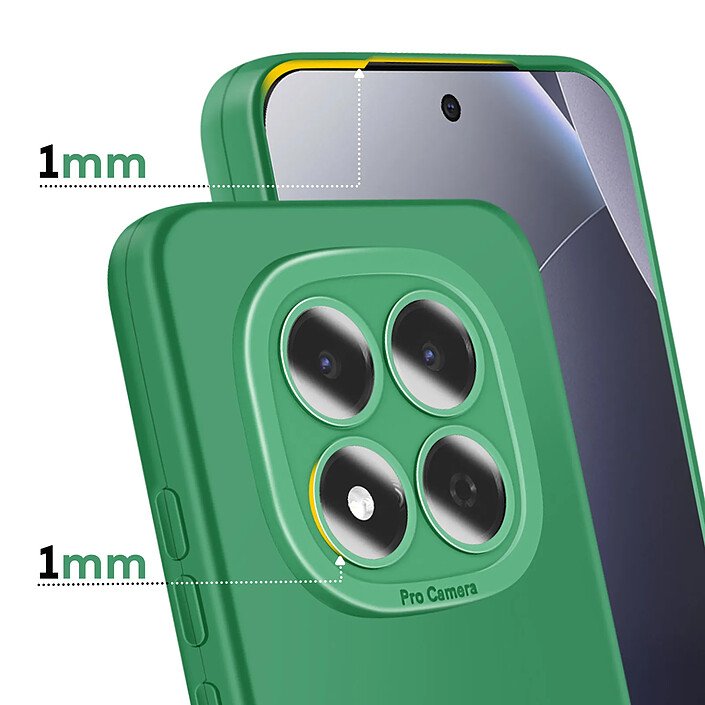 Avis Avizar Coque pour Xiaomi Redmi Note 15 Pro 4G en Silicone avec Bord Caméra Surélevé Vert
