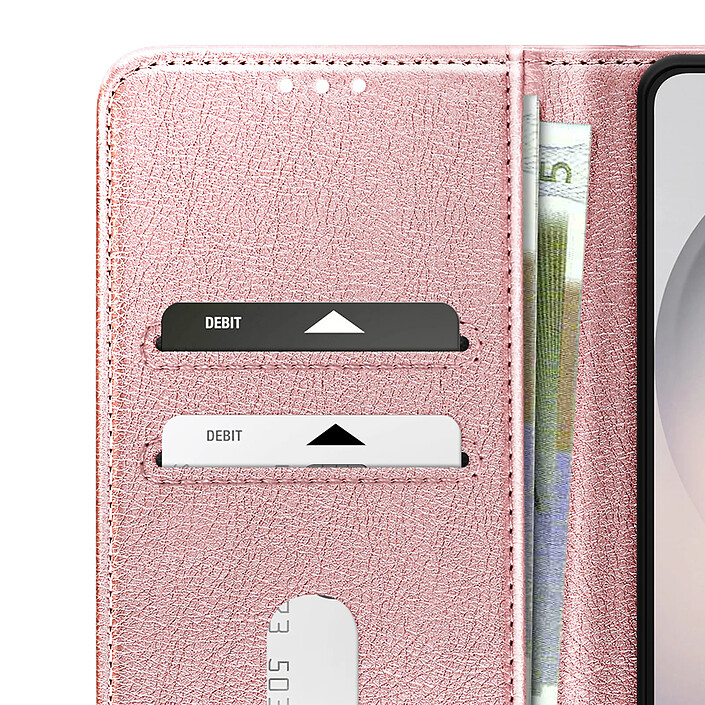 Avizar Étui Portefeuille pour Galaxy S26 Série Chesterfield Grainé Fonction Stand pas cher