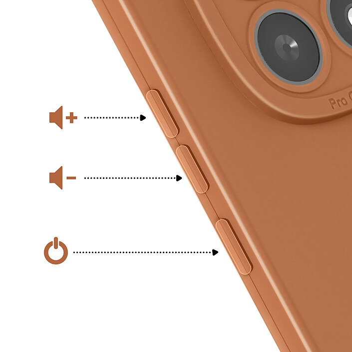 Acheter Avizar Coque pour Redmi Note 15 en Silicone Souple avec Renfort Bloc Caméra Marron