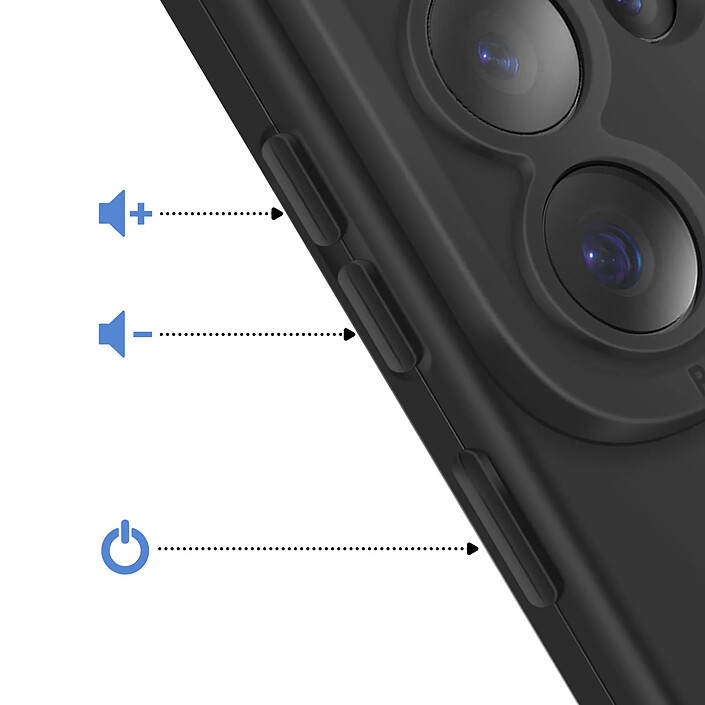 Acheter Avizar Coque pour Galaxy S26 Ultra en Silicone Souple avec Renfort Bloc Caméra