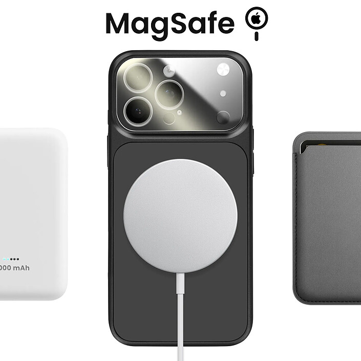 Avis Avizar Coque pour iPhone 14 Pro Compatible MagSafe Finition AG Glass Mate Noir