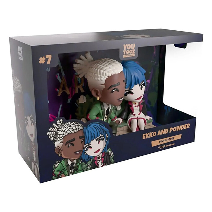 Arcane - Pack 2 figurines Ekko & Powder 11 cm pas cher