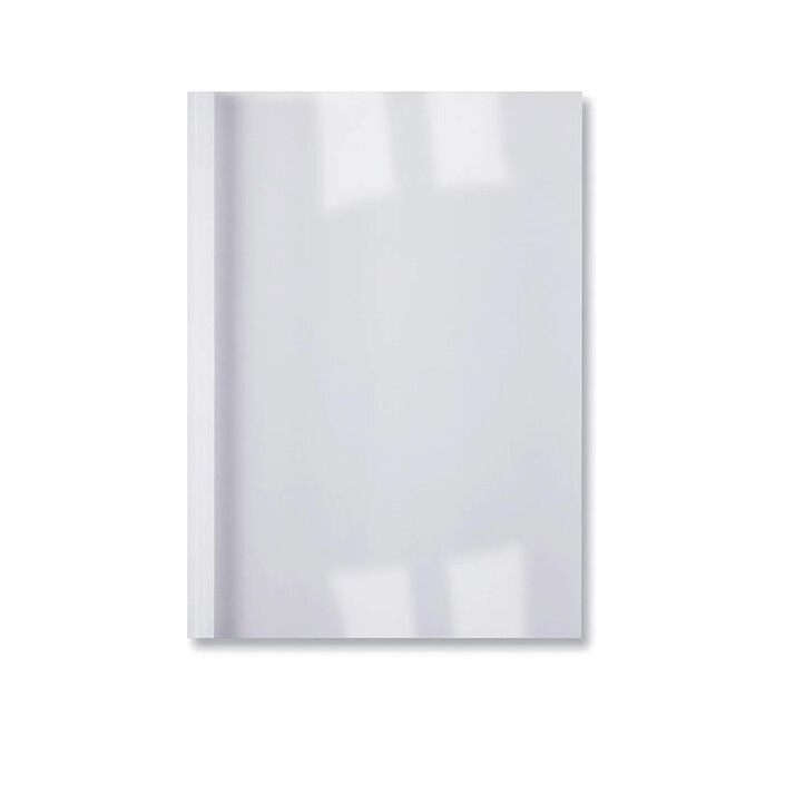 GBC Lot de 100 LinenWeave Plats de couverture thermique 3 mm blanc